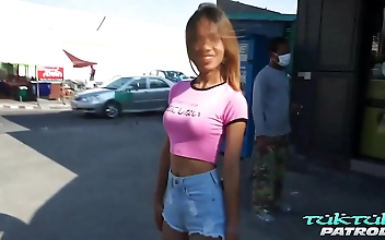 Meet the Luscious Skinny Amateur Babe from Bangkok Who Knows How to Ride a White Guy's Dick Like a Pro!