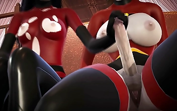 JAV Incredibles Double Futa - Violet Parr's Mouthwatering Cream Pie by Helen