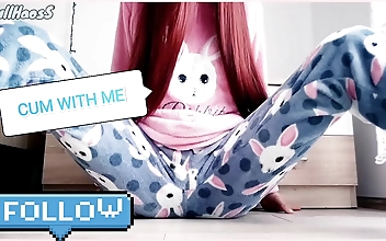 Getting Hot and Bothered with this Shaved Skinny Teen Masturbating Her Wet Pussy to Cum!