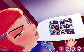 BEGUILING BEAUTY: Gorgeous Gwen's Sleepless Night in 3D Hentai with 60FPS Uncut Action!