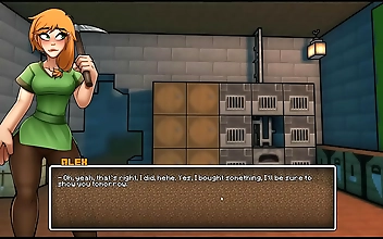 JAV Hentai Game PornPlay Ep1: Alex in Sexy Gold Bikini Armor