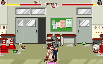 Get Fucked By The School Dot Fight Fitness Girl - Watch Her Cum Hard Inside His Horny Pussy! Hentai Game Gameplay P2