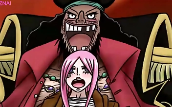 Asian Beauty Bonney Seduces Infamous Pirate Teach in One Piece JAV