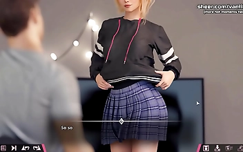 I hope you enjoy watching this JAV video featuring a young slender blonde teenager with a stunning body riding her boyfriend s big cock