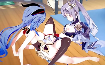 Unleash Your Desires with Genshin Impact s Hentai Yuri Scene - Ganyu and Kequing s Lesbian Sex Heaven