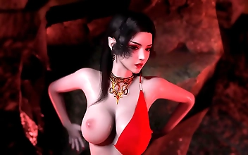 Relish in the Alluring MILF s 3D Big Boobs and Steamy Cosplay Fuck
