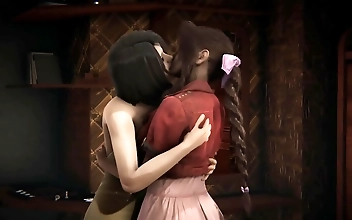 JAV Rinoa x Aerith Lesbian Double Blowjob Threesome Pov Full Video - Watch Now!