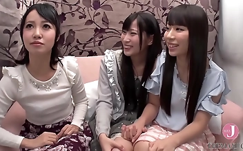 JAV Featured Actress s First Lesbian Threesome with Two College Sweethearts Leaving You Wet&Times;2 Cumming! Intro