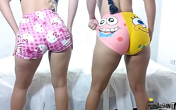 JAV Stepdaddy's Kinky Creampie Punishment on Two Stepdaughters' Big Ass