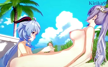 Four-Play: Genshin Impact Hentai Featuring Futanari Pleasure with Ganyu, Keqing, Xiangling, and Xinyan
