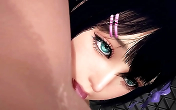 Sink into a Luscious Facesitting Experience with 3D Hentai Beauties!
