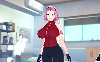 Experience the Luscious Sakura in Uncensored Naruto Porn with TheReal3DStories
