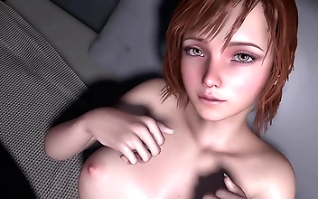 Witness the Erotic Pleasures of a Sexy Petite Babe with Juicy Big Boobs! Exclusive POV 3D Porn Video!