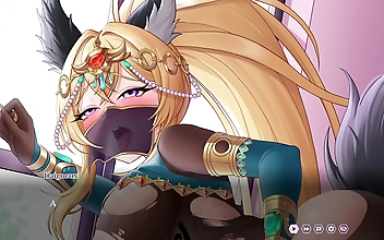 Sizzling Intercourse with the Arrogant Kaiju Princess & Detective Servant - Hentai Game Part 2