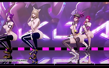 Get Luscious and Alluring with These 5 Kpop Dancers on MMD - Ahri, Akali, Evelynn, KDA, and More!