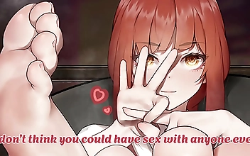 Forbidden Fetish: JOI Dominatrix Train Her Submissive Slave with Humiliating Feet Play