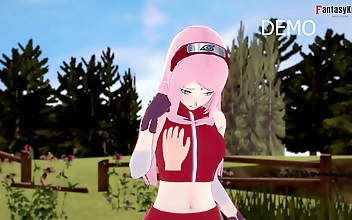 JAV Hottie Sakura Haruno Gives Naruto the Ride of His Life!