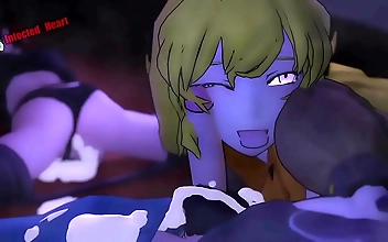 Jaune's Erotic Threesome with Ruby and Yang: A JAV Porn Fantasy