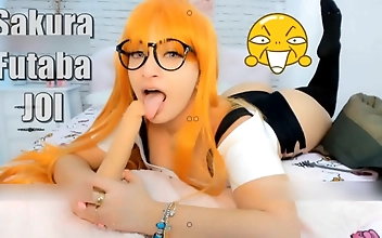 Experience the Alluring Sakura Futaba s Seductive Joi Jerk-off Instructions in Three Languages!