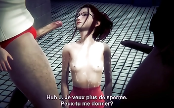 Bashful Babe Takes a DP Ride in 3D Animation HS2 Gang Bang