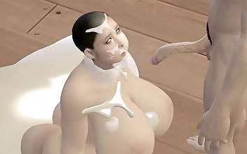 JAV Hentai 3D: Luscious Bitch Takes Friends Dick for a Ride and Catches Cum on Her Face!