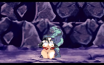 Getting Fucked by Orcs: Tifa from Final Fantasy 7 Gets a Creampie in Hentai Game Parody of Queen Axe Extreme PornPlay