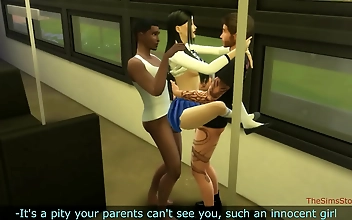JAV Hottie Gets Banged Hard in Public Transit: A College Girl From Japan with No Mercy!
