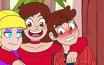 JAV Porn Parody of Gravity Falls with a Luscious Enchantress Pussy Licking and Cowgirl Riding