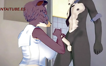 JAV Yiff Hentai: Legosi and Juno's Furry Boobjob and Anal with Cum in Her Tits and Ass