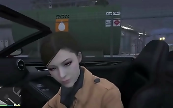 Experience the Sexy allure of Ada Wong, the Irresistible hooker in GTA V part 1
