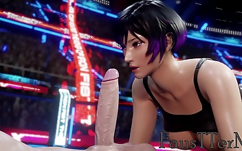 Get Blown Away by Reinas Luscious Lips on Stage - JAV Animation