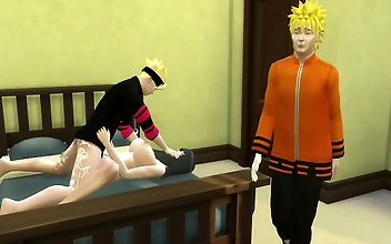 JAV Naruto Finds Hinata Masturbating Then Fucks Her Hard in the Ass! Must-See!