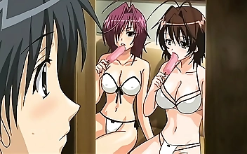 JAV Hentai Porn: Spied On By Luscious Step Brother - Enchantress Enjoys Maid s Service
