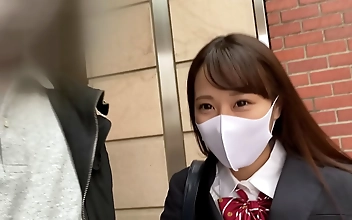 Luscious Hamedori G-Cup Big Tits JK Student Council President Pussy Pounded in the Missionary Position!