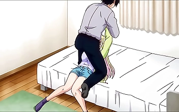 Luscious Blonde Stepsister Sucks Senpais Cock to Escape Hentai Anime World