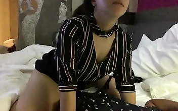 Thai slut sizzles with her man, unleashing her fiery passion in bed