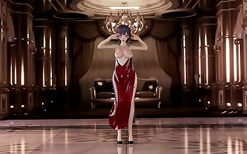 JAV Hottie Raiden Mei in Naked Apron Dance from Honkai Impact MMD Clip - You Won t Believe Your Eyes!