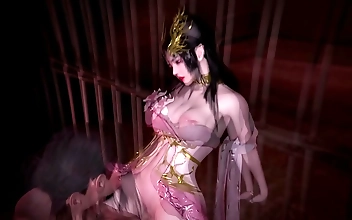 Japanese Beauty Goes Wild with Monster Cock - Exclusive 3D Scene!