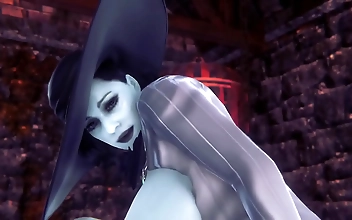 Marvel at the Enchanting Lady Dimitrescu s Reverse Cowgirl Ride in Resident Evil Village Parody