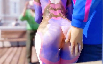 JAV Hentais Overwatch: Dva's Dick Ride, Creampies for Tracer and Mercy, and Ashe's Fucked Desk Scene Uncensored