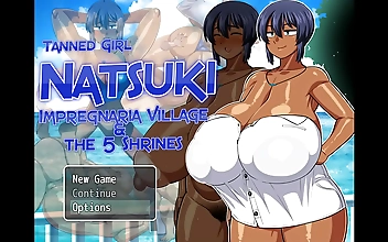 Watch as the Tanned Goddess Natsuki Teases with Her Huge Tits in Hentai Game Ep