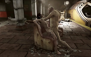 JAV In the rubble of the subway