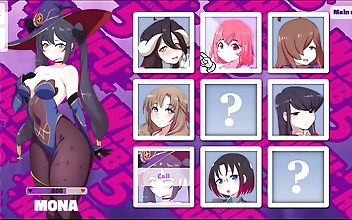 Mona Genshin's Ahegao Orgasm in Hentai Gaming Parody PornPlay Ep4: Waifu Hub S5