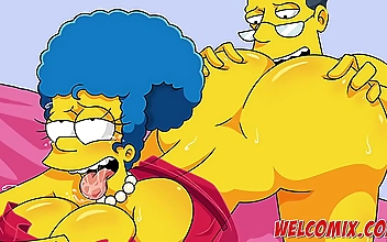 Revel in the Lusty Pleasures of Your Hot Neighbors' Steamy Romp in The Simptoons!