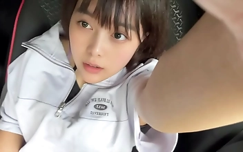 Jav Tease: Luscious Lover Drips Love Juice in Car, Seeks Fuck Buddy