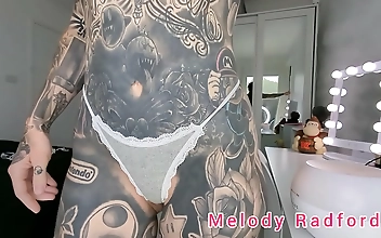 JAV Hottie Melody Radford's Luscious Lace G-String and Micro Bikini Try-On Haul