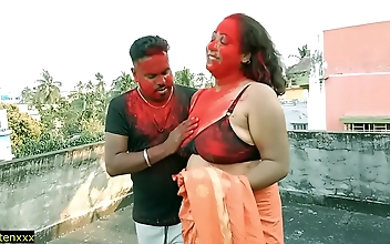 Luscious 18-Year-Old Tamil Boy in a Scorching Threesome with Two Mature Milf Bhabhis