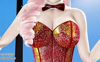 Unleash Your Desires with HyunA's Luscious Lips and Enchanting Hips ~ Ahri Seraphine's Alluring Kpop Dance from League of Legends ~ KDA Uncensored and Unbridled Hentai