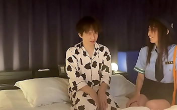 Outrageous! Dani in Uniform Busts Love Hotel s Boy Toy on CCTV