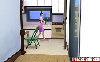 Japanese MILF Seductively Fucks Step-Son After Reading a Steamy Book